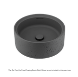 Atelis Concrete Basin Overflow Avi Waste Grey