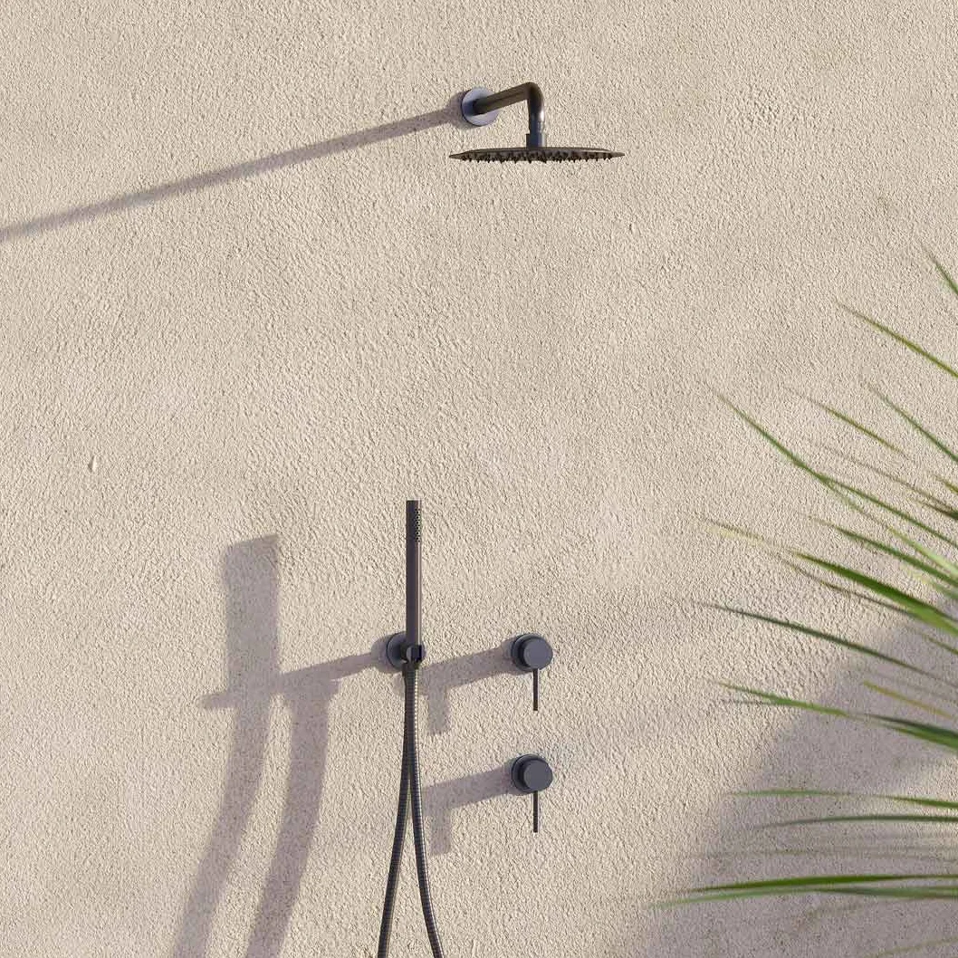 Sola Outdoor Shower Range BrushedGunmetal 04 web