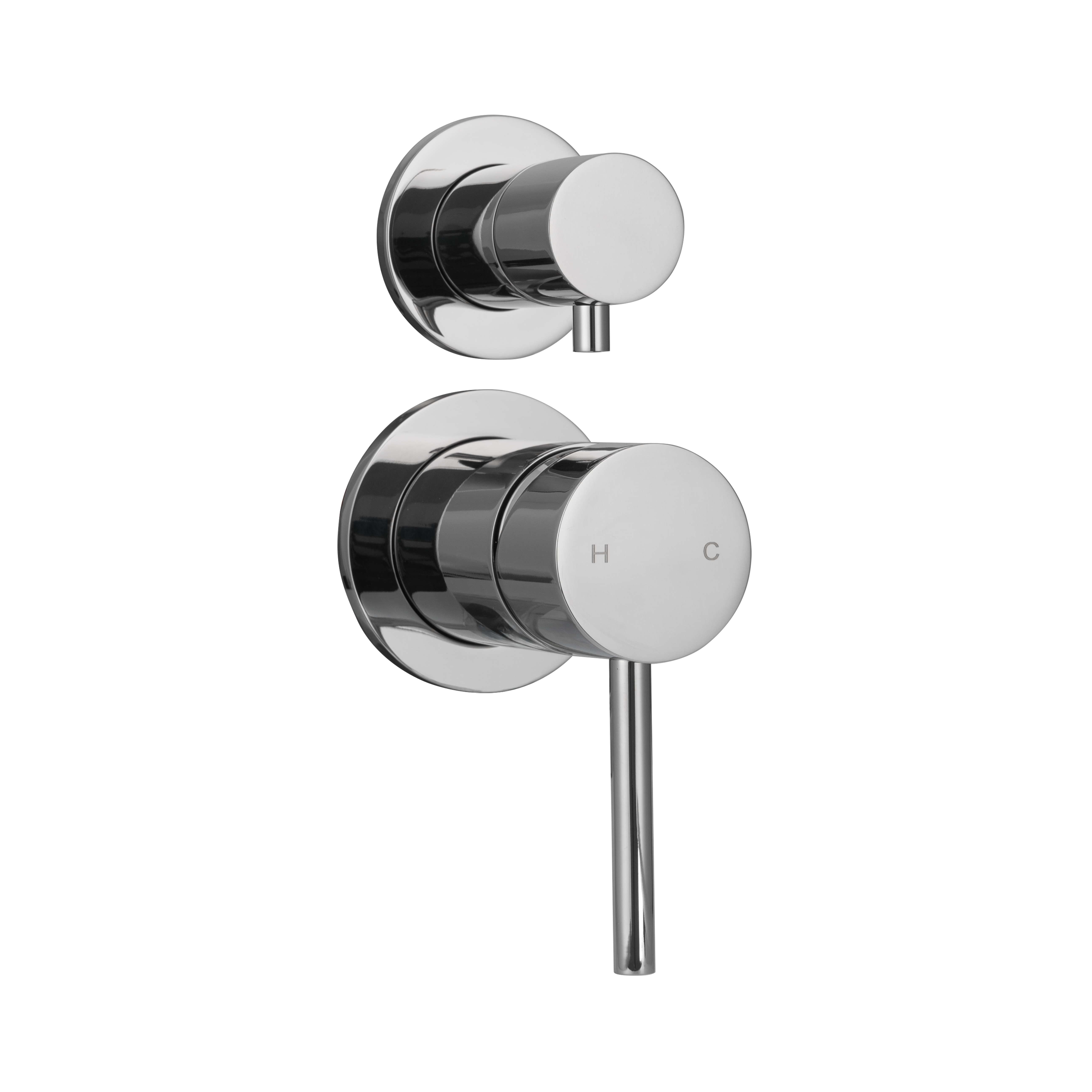 Elysian Thermostatic 3-Way Diverter - Polished Stainless Steel