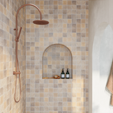Elysian gooseneck Shower Copper 02