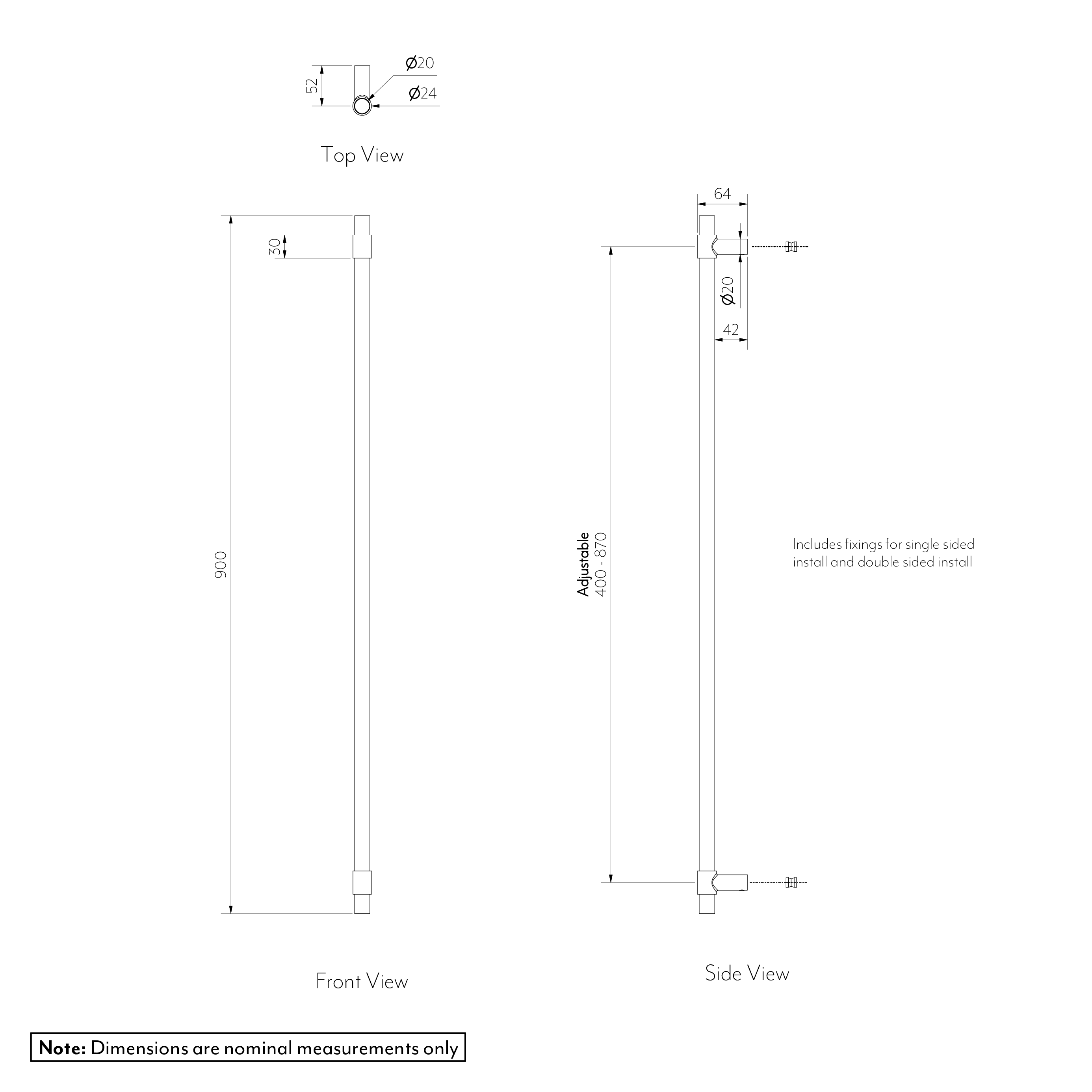 MODI Entry Door Pull 900 Gallery Spec-01