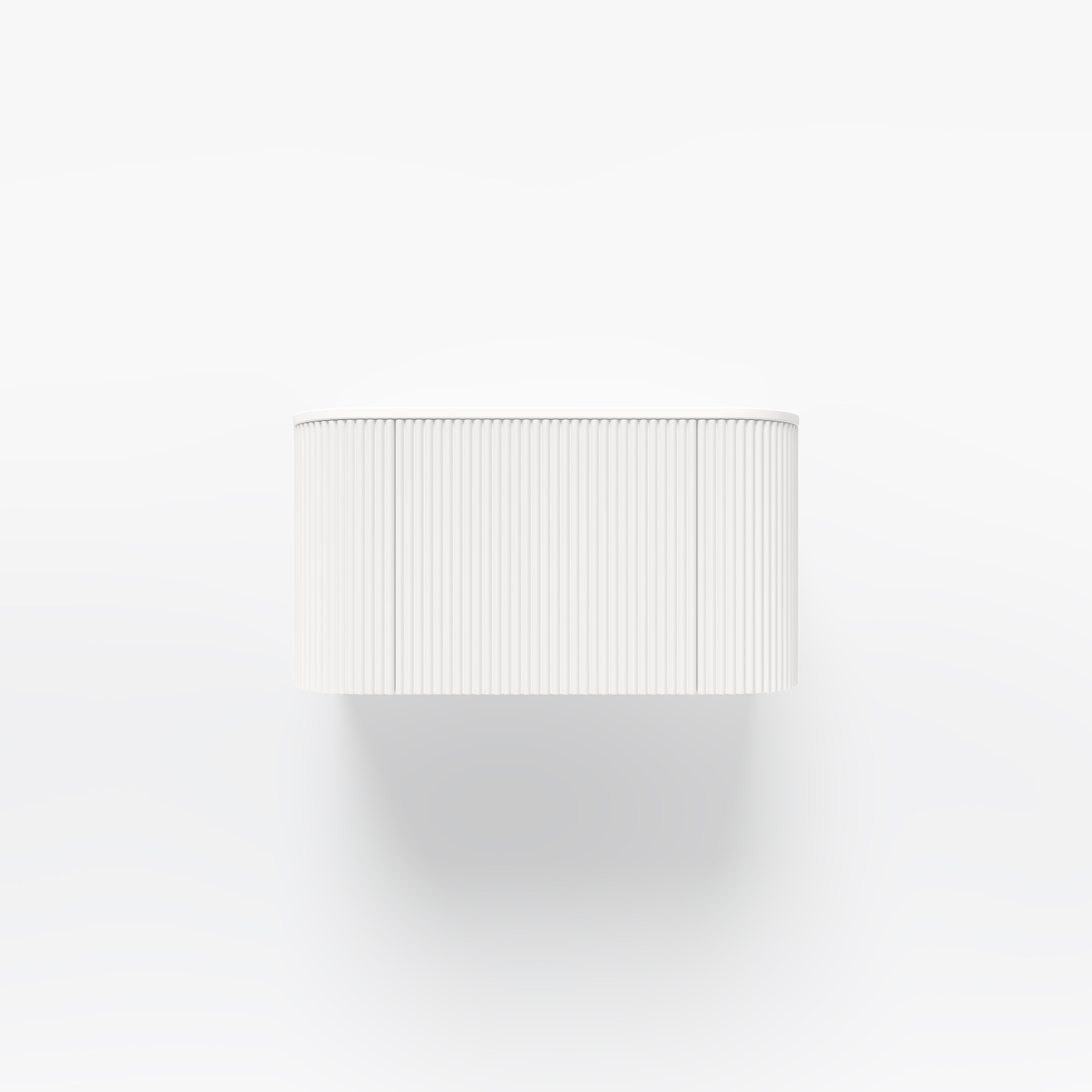 Zahara Curved Fluted Vanity 900mm - White