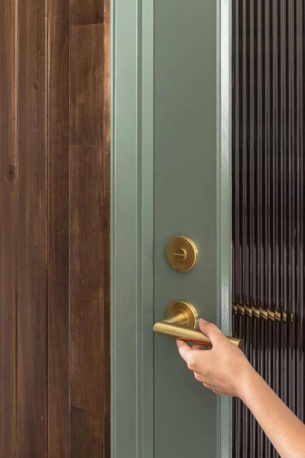 Luxury Home Decor Brushed Brass Door Handle