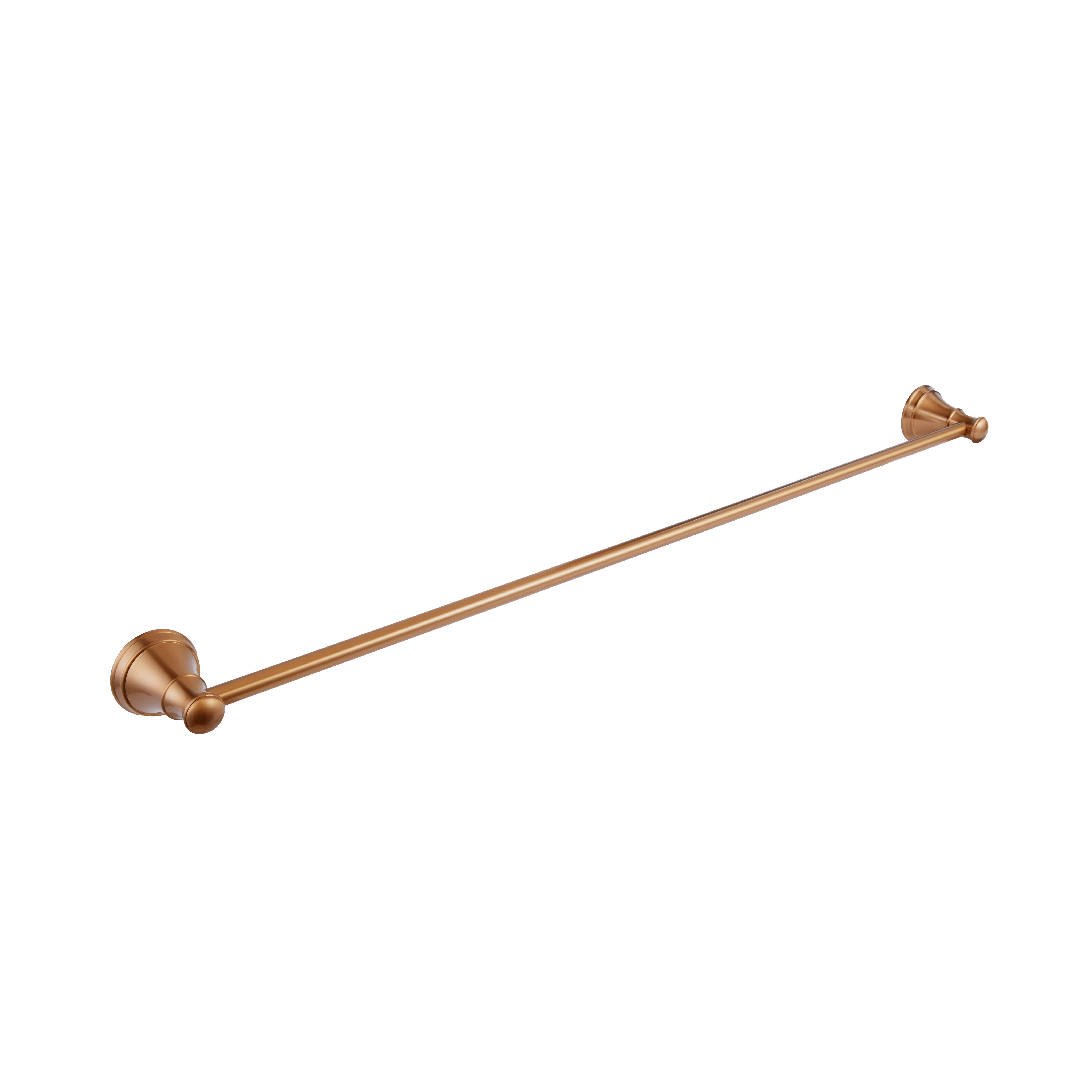 Kingsley Single Towel Rail - Brushed Copper